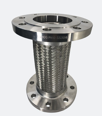SS 304 de acero inoxidable manguera de jardín de metal Flange de aire acondicionado corrugado tanque de aire acondicionado manguera de metal trenzada