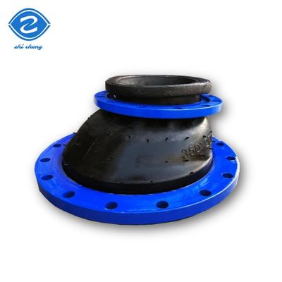 Reducción excéntrica de EPDM en la articulación de expansión de caucho DN200-DN350 de diseño horizontal inferior Reducción excéntrica revestida con PTFE para tuberías químicas