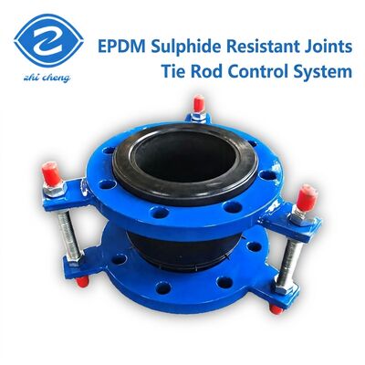 EPDM articulación de expansión de caucho de corbata restringidora flexible con resistencia al sulfuro de la brida PN10